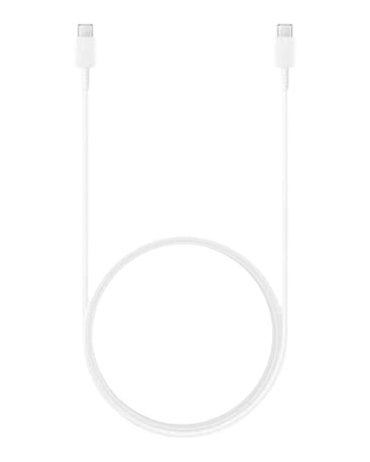 Cable USB-C a USB-C blanco de 1.8 metros de Accesorios DLS para carga rápida de dispositivos Samsung
