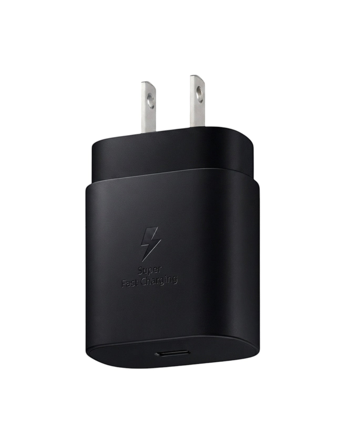 Cargador rápido Accesorios DLS Samsung 25W USB-C de color negro con tecnología Super Fast Charging