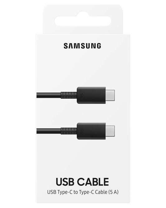 Cable USB-C a USB-C 5A Samsung de Accesorios DLS en su empaque original para carga súper rápida de 45W