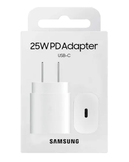 Cargador rápido Accesorios DLS Samsung 25W USB-C en su empaque original blanco