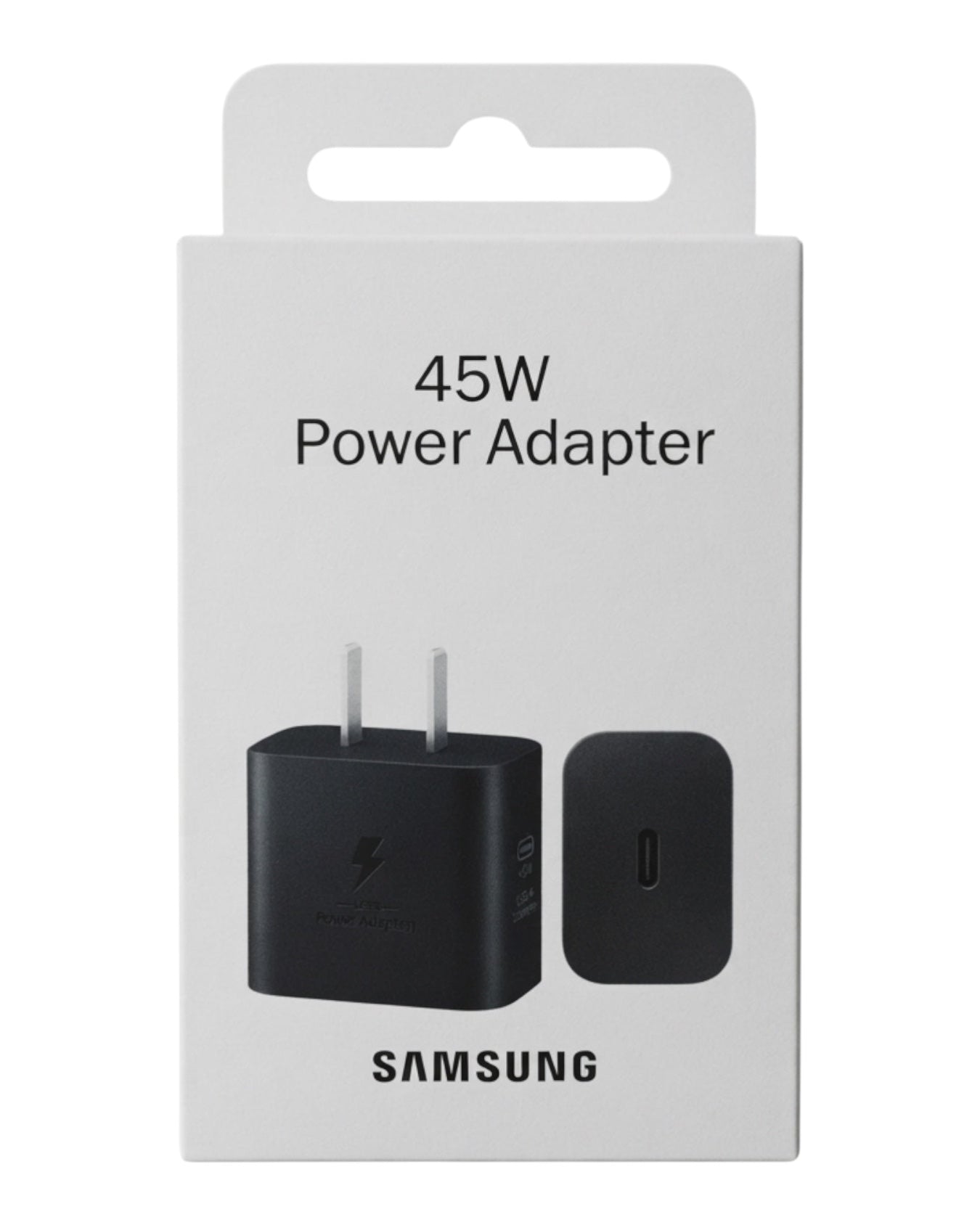 Cargador rápido Samsung 45W USB-C en caja original de Accesorios DLS con tecnología Super Fast Charging 2.0