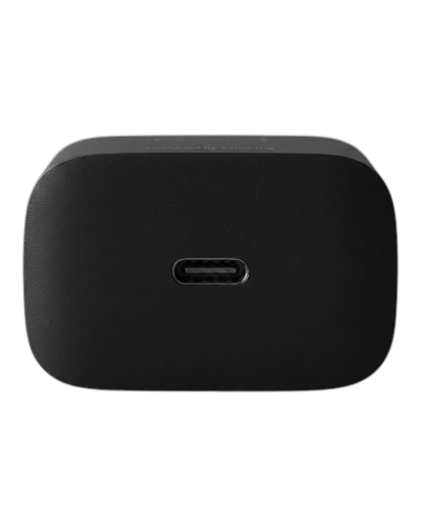 Cargador rápido Accesorios DLS Samsung 45W USB-C de color negro con diseño compacto y puerto de carga frontal